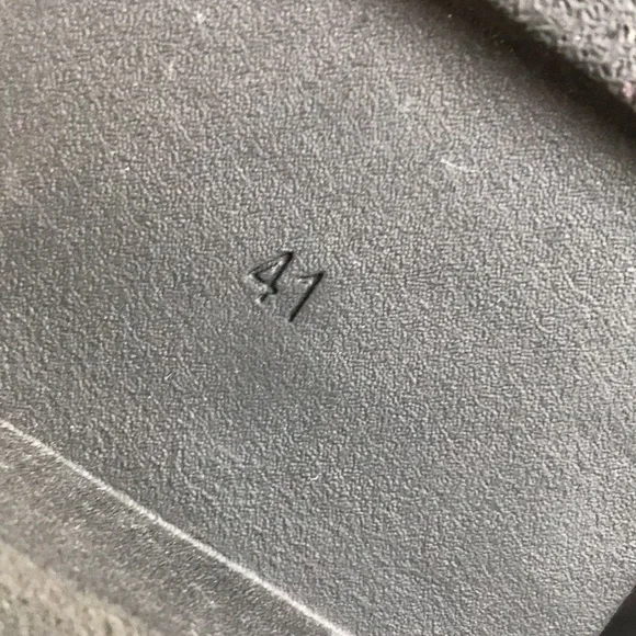 H&M Sz 41 combat boots white vegan leather black chunky sole black lace side zip - Picture 8 of 8